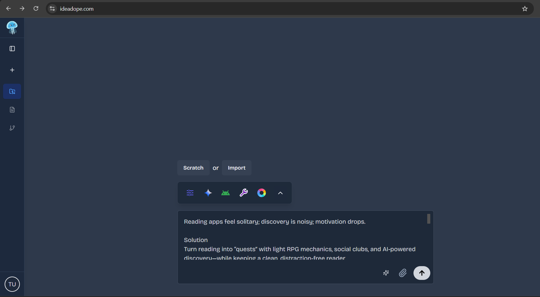 IdeaDope - SaaS Review Screenshot - Detailed Analysis and Features